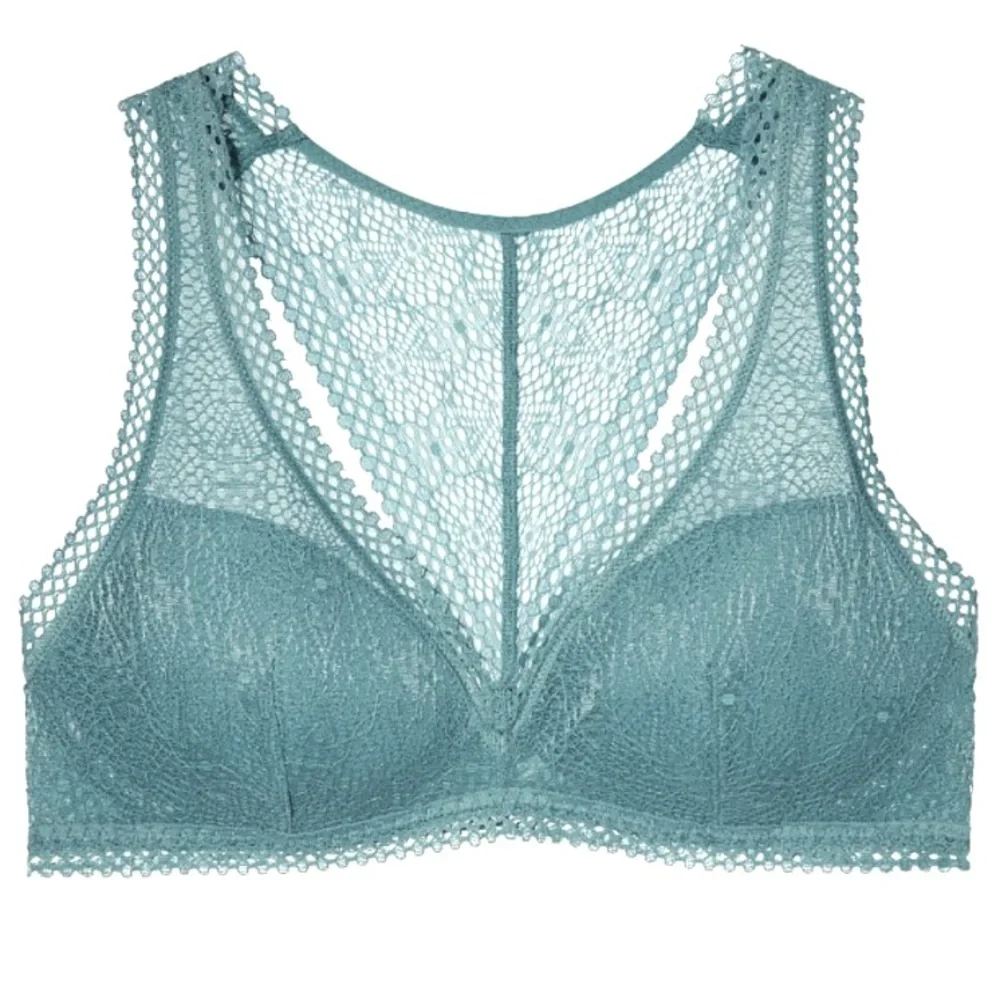 NWT Victoria’s Secret Teal Lace Lightly Lined Racerback Bralette | Size: S - Picture 4 of 12